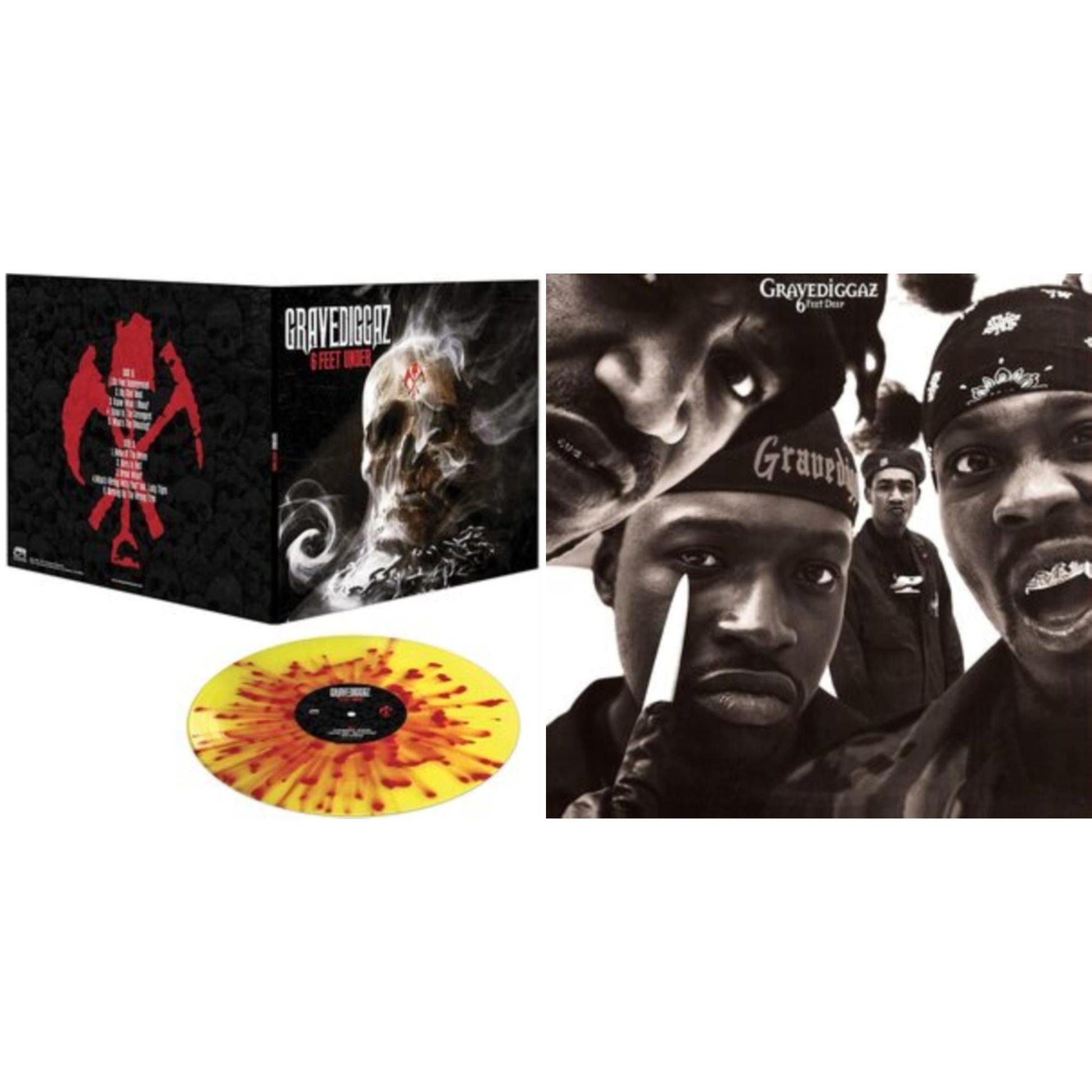 This is a 2 LP Vinyl SKU bundle.
1.This LP Vinyl is brand new.Format: LP VinylThis item's title is: 6 Feet Under (Yellow/Red Splatter LP Vinyl)Artist: GravediggazLabel: X-RAY / CLEOPATRABarcode: 889466309410Release Date: 7/14/2023
2.This LP Vinyl is brand new.