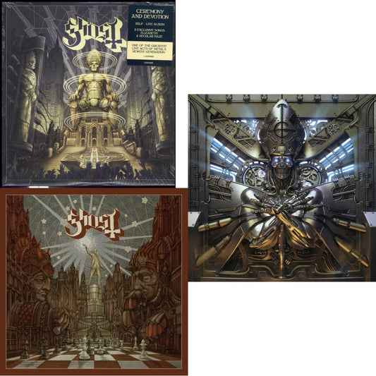 Ceremony & Devotion (2LP) & Popestar (Grey Smoke LP Vinyl) & Phantomime