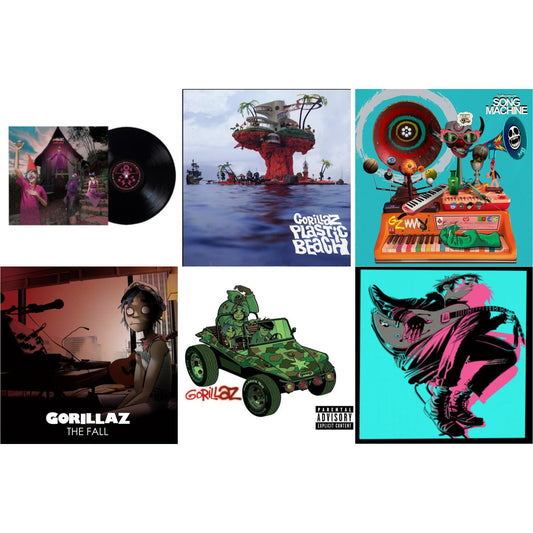 Song Machine: Season One & Fall & Now Now (180G/Dl Code) & Cracker Island & Plastic Beach (2LP) & Gorillaz