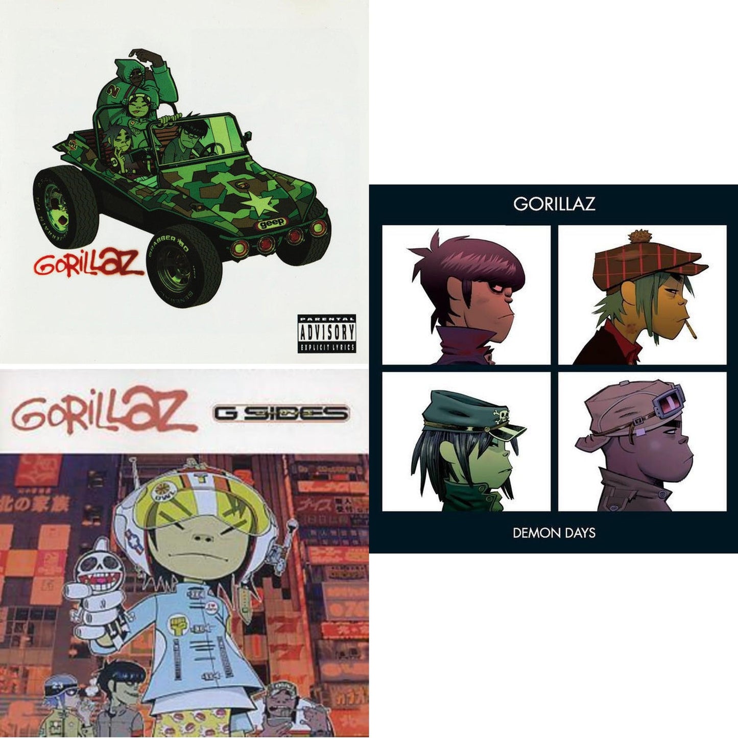 Gorillaz & G-Sides & Demon Days