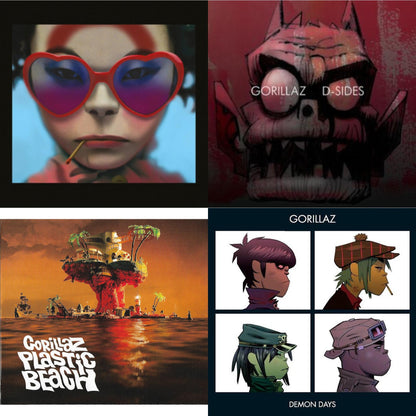 Humanz (X) & D-Sides & Plastic Beach & Demon Days