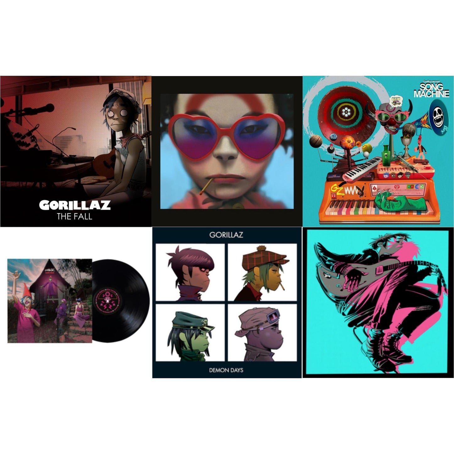 This is a 6 LP Vinyl SKU bundle.
1.This LP Vinyl is brand new.Format: LP VinylMusic Style: Dark AmbientThis item's title is: Song Machine: Season OneArtist: GorillazLabel: WARNER BROSBarcode: 190295209414Release Date: 10/23/2020
2.This LP Vinyl is brand new.