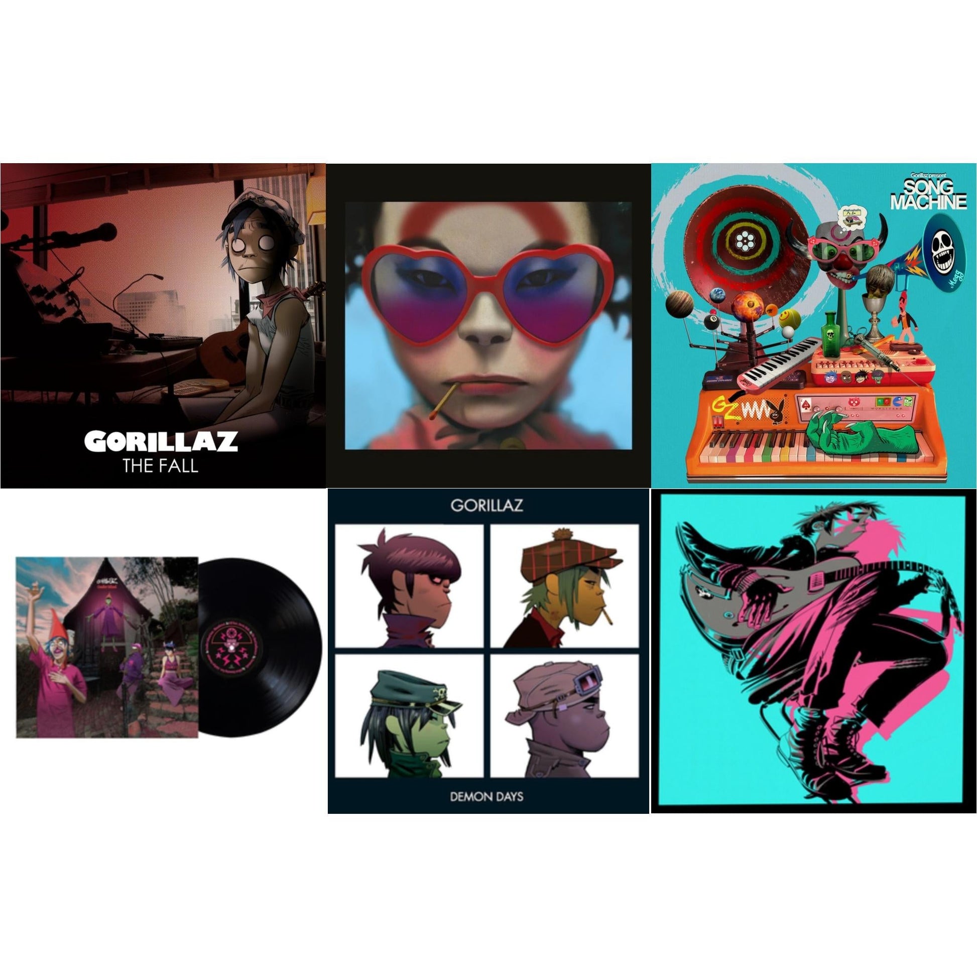 This is a 6 LP Vinyl SKU bundle.
1.This LP Vinyl is brand new.Format: LP VinylMusic Style: Dark AmbientThis item's title is: Song Machine: Season OneArtist: GorillazLabel: WARNER BROSBarcode: 190295209414Release Date: 10/23/2020
2.This LP Vinyl is brand new.