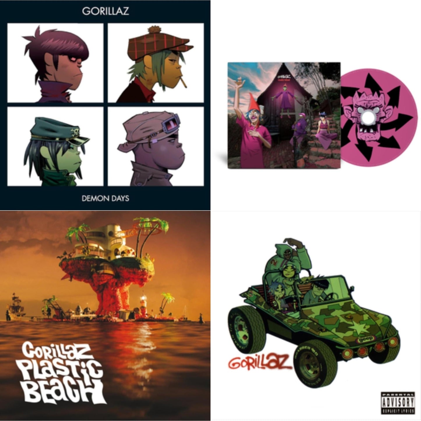 Demon Days & Cracker Island & Plastic Beach & Gorillaz