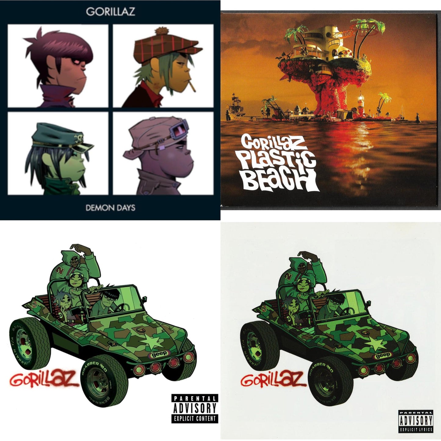 Demon Days & Plastic Beach & Gorillaz & Gorillaz
