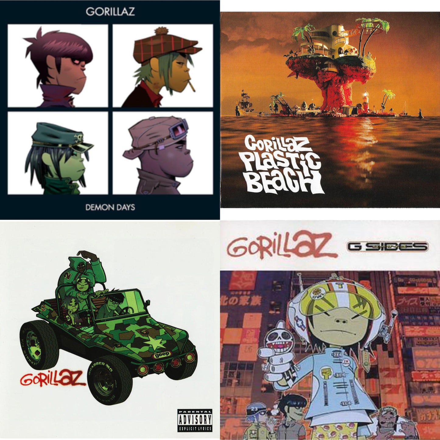 Demon Days & Plastic Beach & Gorillaz & G-Sides