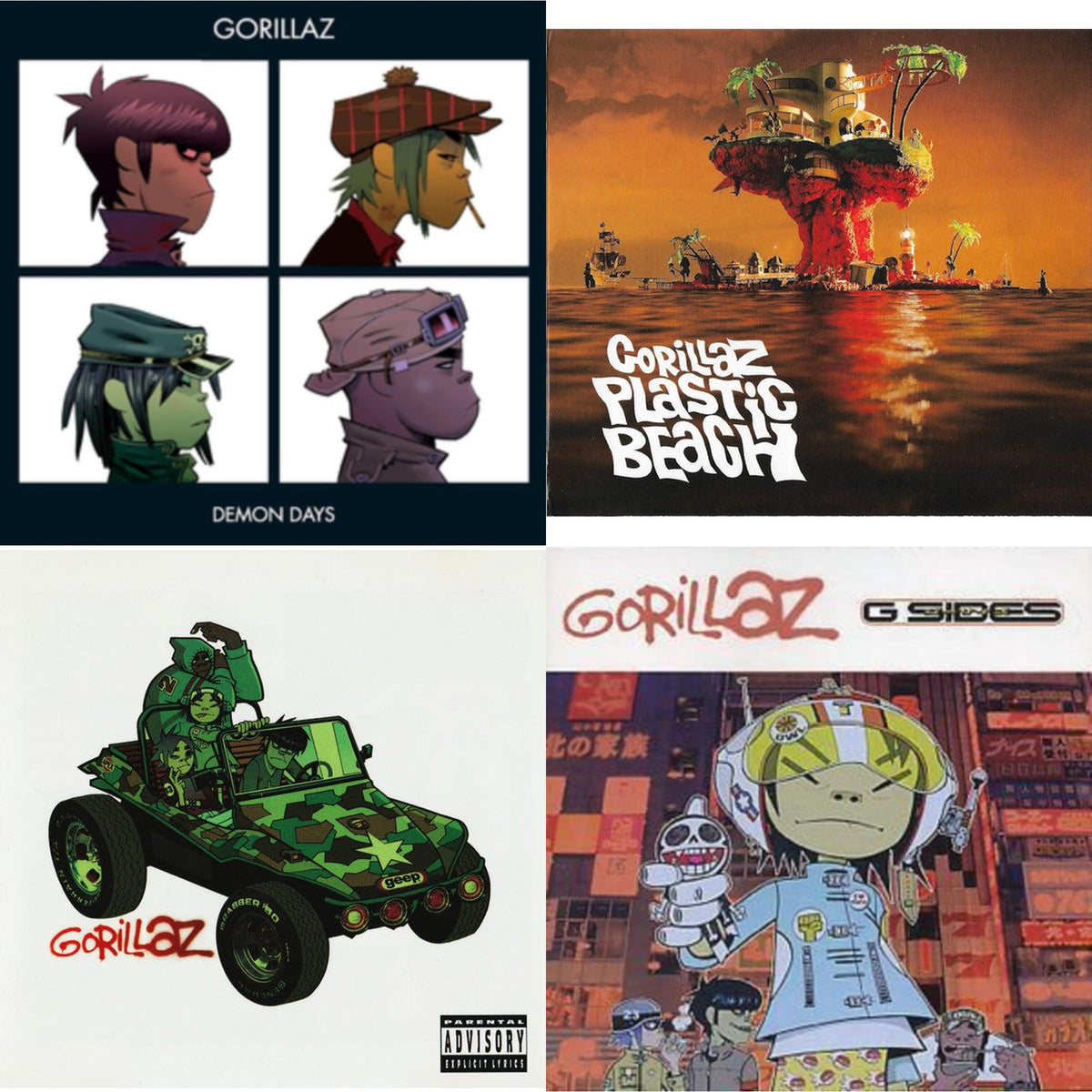 Demon Days & Plastic Beach & Gorillaz & G-Sides
