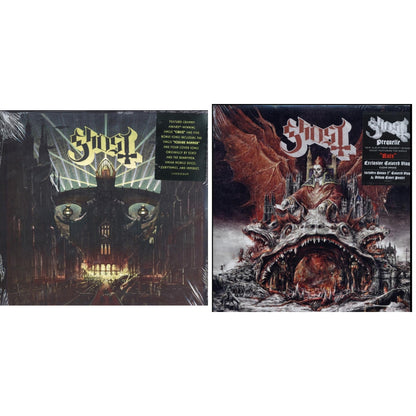 This is a 2 LP Vinyl SKU bundle.
1.This LP Vinyl is brand new.Format: LP VinylMusic Style: Hard RockThis item's title is: Meliora (Deluxe Edition)Artist: GhostLabel: LOMA VISTA/CONCORDBarcode: 888072012332Release Date: 9/16/2016
2.This LP Vinyl is brand new.