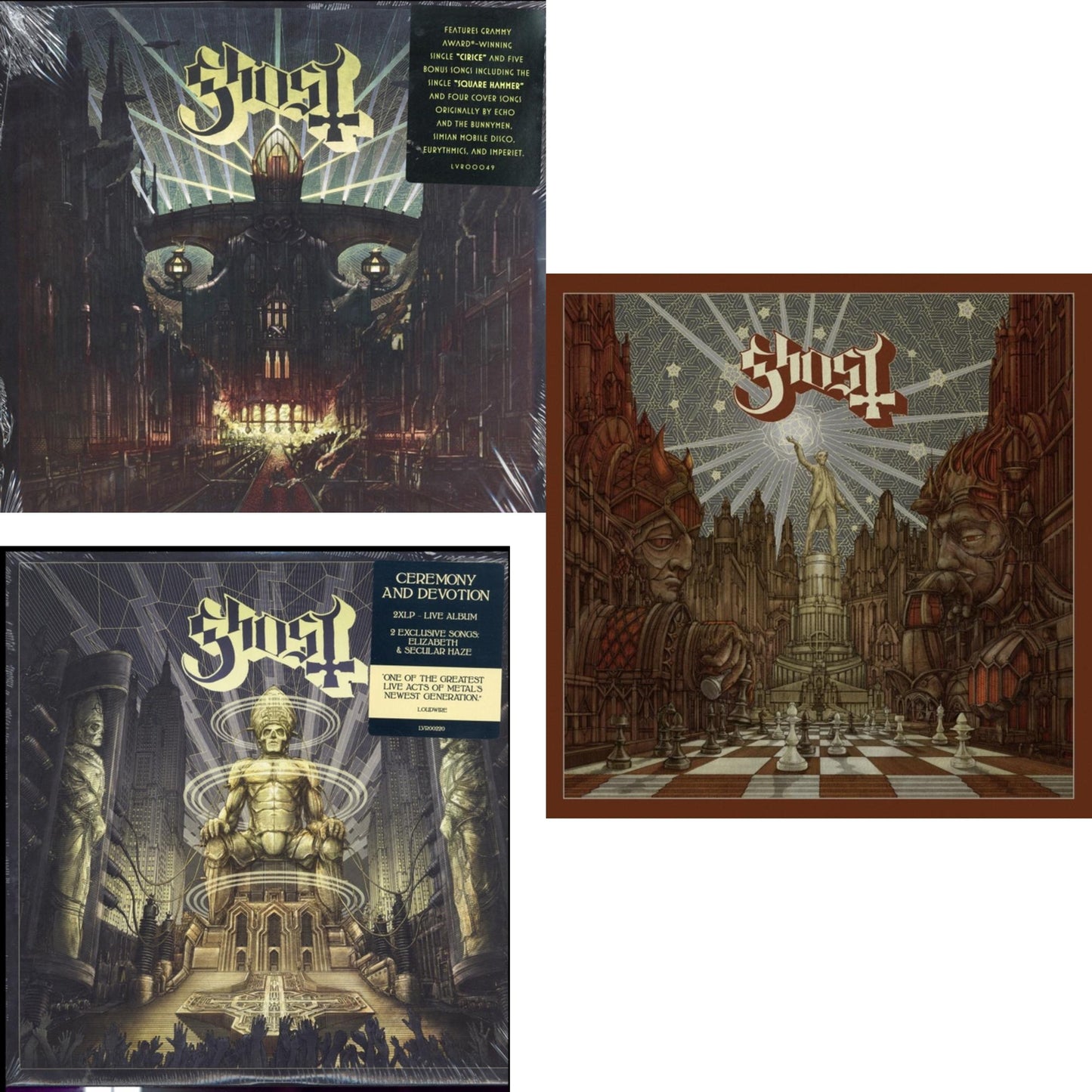 Meliora (Deluxe Edition) & Ceremony & Devotion (2LP) & Popestar (Grey Smoke LP Vinyl)