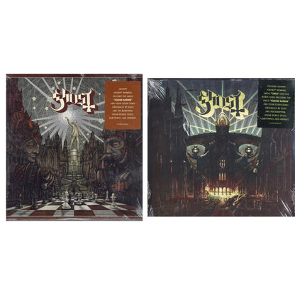 This is a 2 LP Vinyl SKU bundle.
1.This LP Vinyl is brand new.Format: LP VinylMusic Style: Hard RockThis item's title is: Meliora (Deluxe Edition)Artist: GhostLabel: LOMA VISTA/CONCORDBarcode: 888072012332Release Date: 9/16/2016
2.This LP Vinyl is brand new.