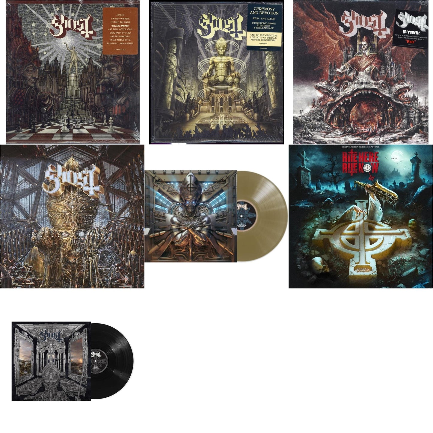 Popestar & Ceremony & Devotion (2LP) & Prequelle (LP) & Impera & Phantomime (Gold LP Vinyl) & Rite Here Rite Now (Ost) (2LP) & Skeleta