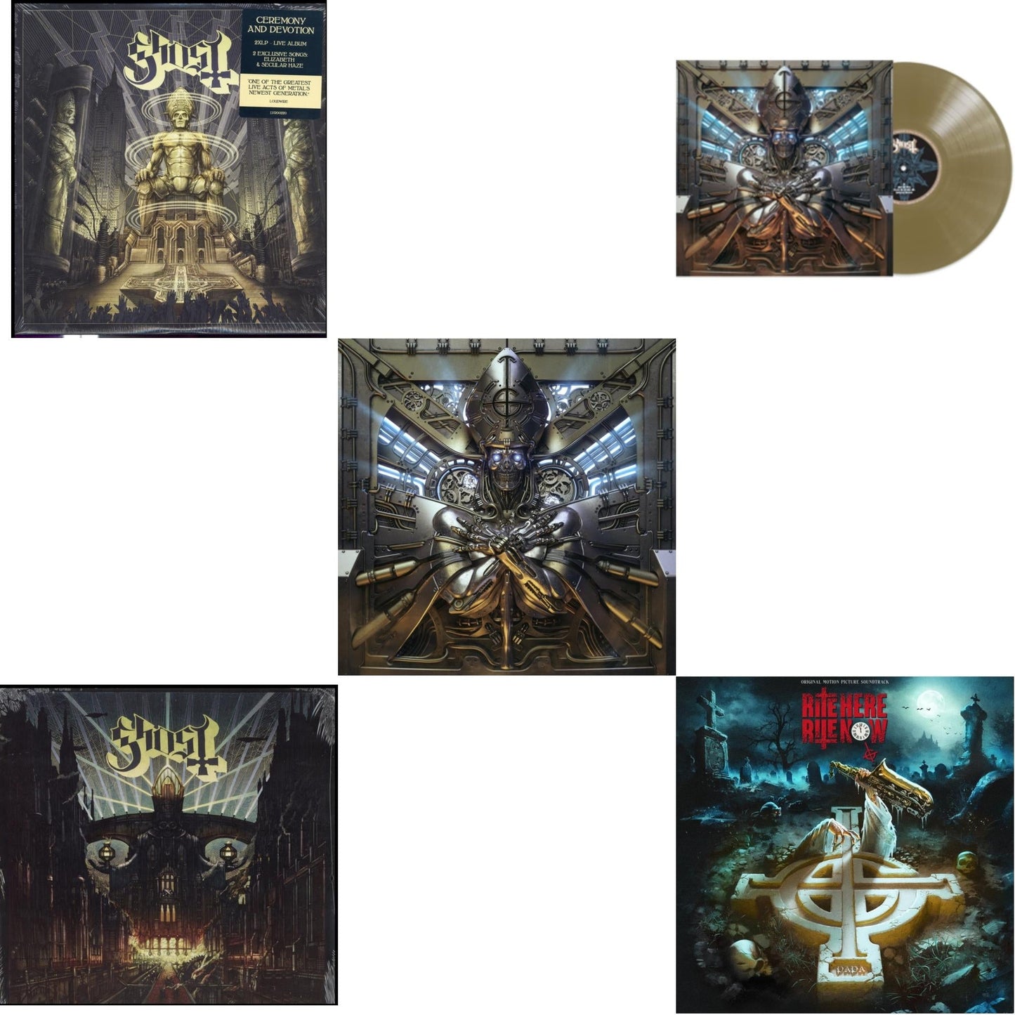 Ceremony & Devotion (2LP) & Meliora & Phantomime & Phantomime (Gold LP Vinyl) & Rite Here Rite Now (Ost) (2LP)