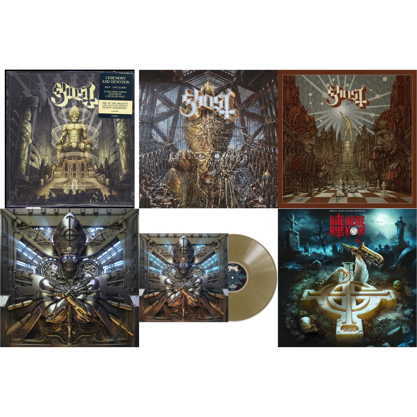 Ceremony & Devotion (2LP) & Impera & Popestar (Grey Smoke LP Vinyl) & Phantomime & Phantomime (Gold LP Vinyl) & Rite Here Rite Now (Ost) (2LP)