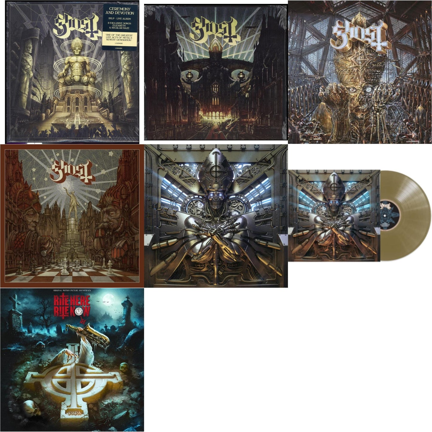 Ceremony & Devotion (2LP) & Meliora & Impera & Popestar (Grey Smoke LP Vinyl) & Phantomime & Phantomime (Gold LP Vinyl) & Rite Here Rite Now (Ost) (2LP)