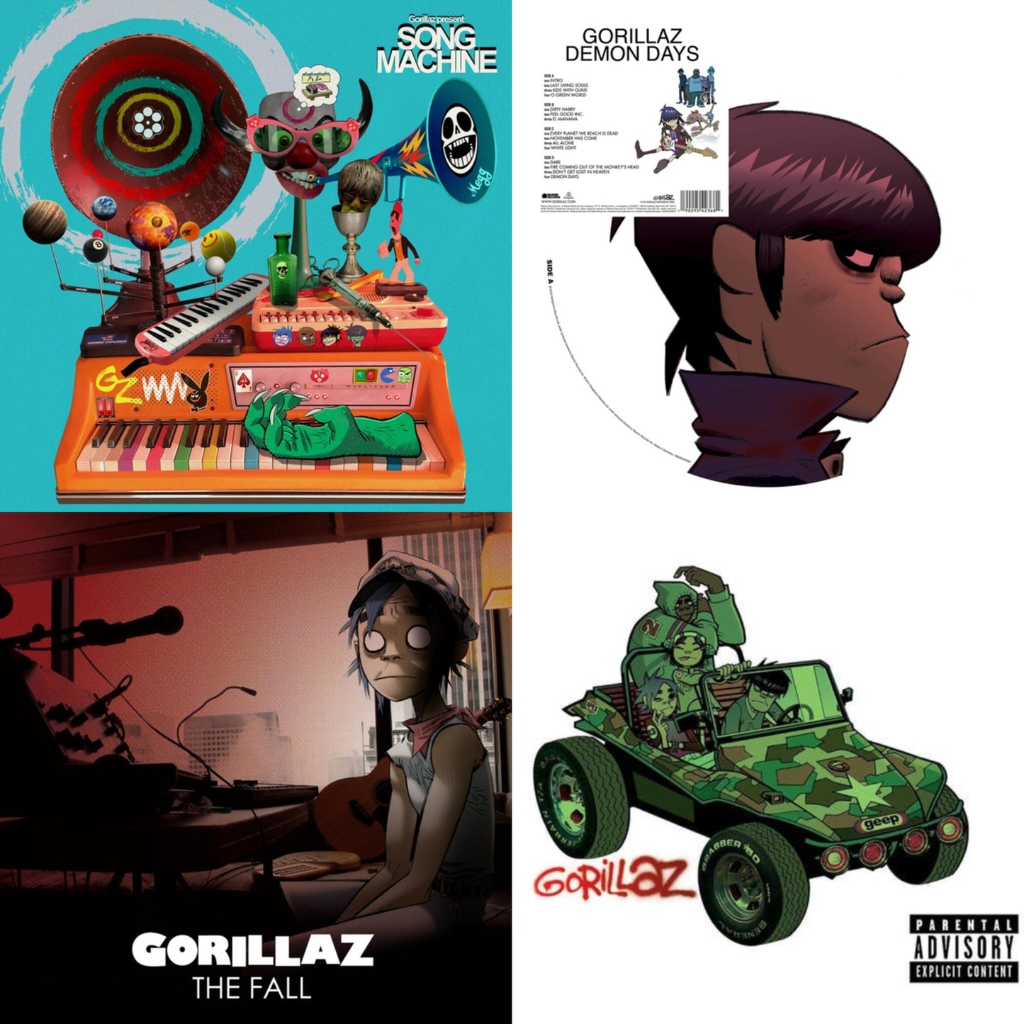 Song Machine: Season One & Demon Days (Picture Disc/2LP) & Fall & Gorillaz