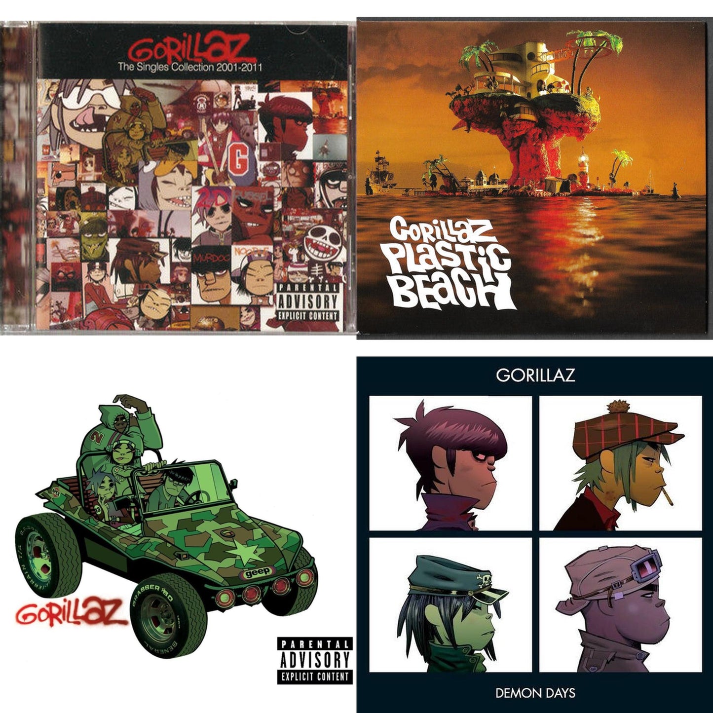 Singles Collection 2001 -  2011 & Plastic Beach & Gorillaz & Demon Days