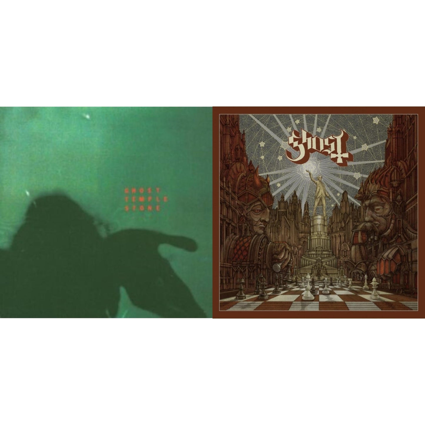 Temple Stone (Clear Green LP Vinyl) & Popestar (Grey Smoke LP Vinyl)