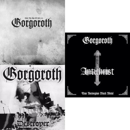 This is a 3 LP Vinyl SKU bundle.
1.This LP Vinyl is brand new.Format: LP VinylMusic Style: Black MetalThis item's title is: Under The Sign Of Hell 2011 (White/Black Marble LP Vinyl)Artist: GorgorothLabel: SOULSELLERBarcode: 3663663013298Release Date: 10/6/2023
2.