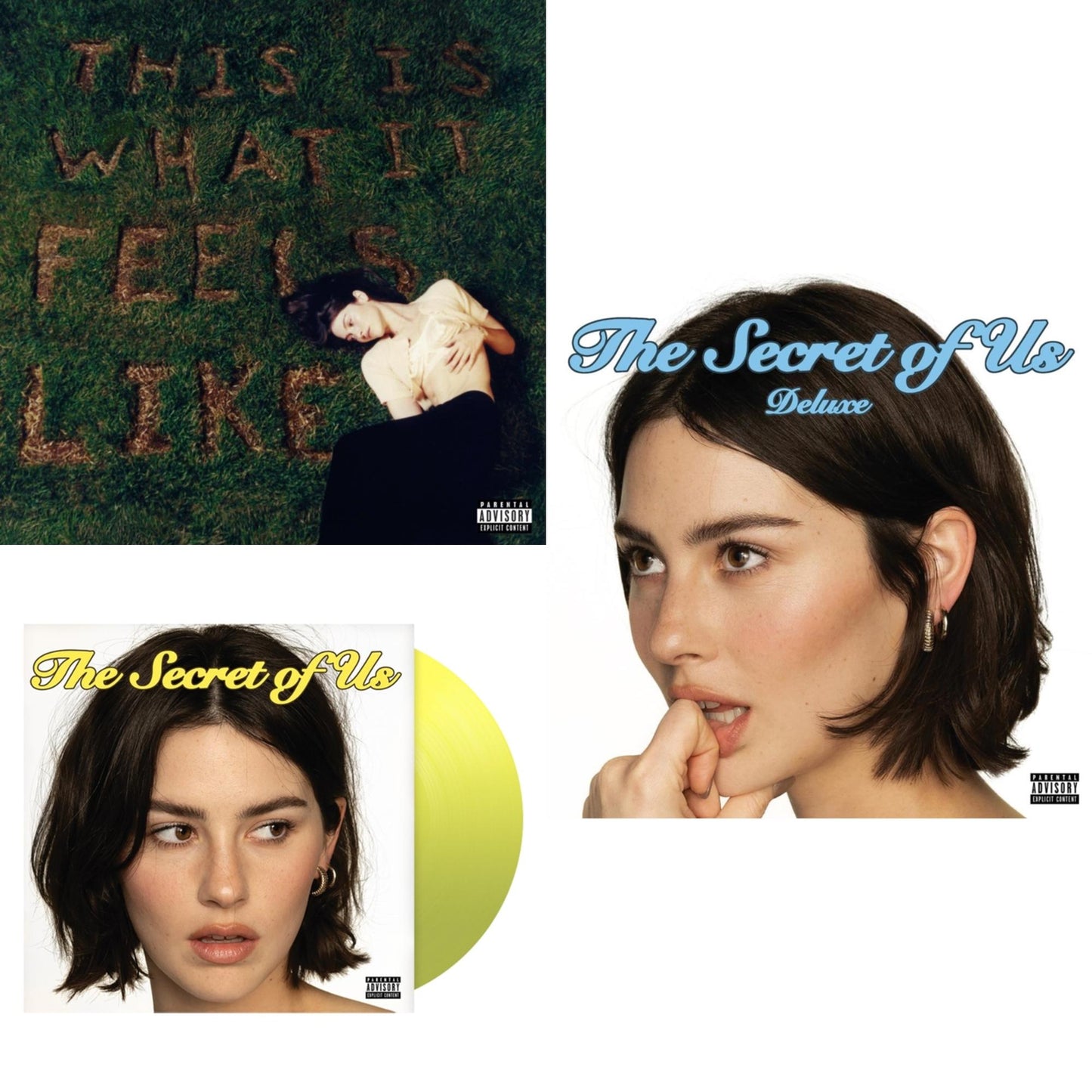 This Is What It Feels Like (X) & Secret Of Us (X) (Yellow LP Vinyl) & Secret Of Us (Deluxe/Transparent Moonlight Vinyl/2LP)
