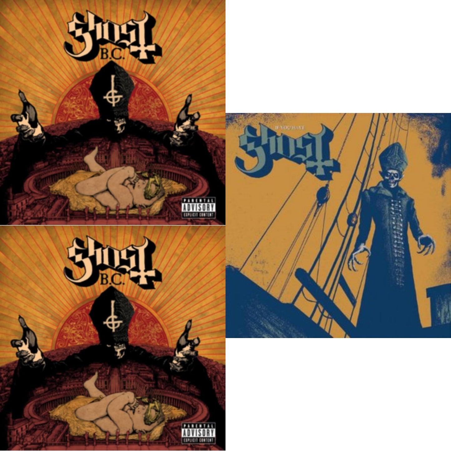 This is a 3 CD SKU bundle.
1.This CD is brand new.Format: CDMusic Style: Doom MetalThis item's title is: InfestissumamArtist: Ghost B.C.Label: REPUBLICBarcode: 602537331246Release Date: 4/16/2013
2.This CD is brand new.