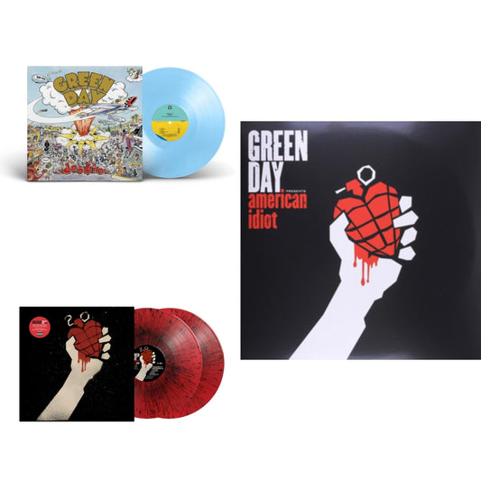 Dookie (X) (Baby Blue LP Vinyl) & American Idiot (2LP/Red & Black Splatter Vinyl) & American Idiot