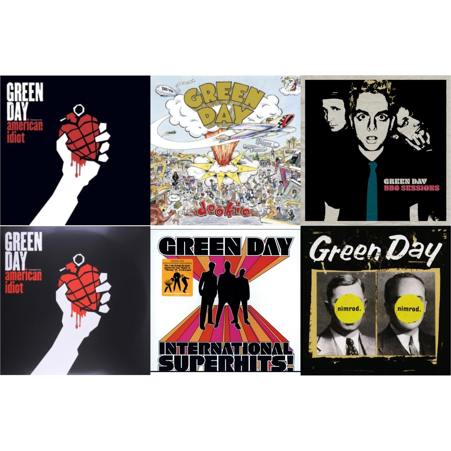 International Superhits & American Idiot & Bbc Sessions (X) (2LP) & Nimrod & American Idiot (W/Poster) & Dookie