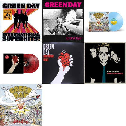 International Superhits & Saviors (Edition De Luxe/2LP/Hot Pink W/ White Splatter Vinyl) & Dookie (X) (Baby Blue LP Vinyl) & American Idiot (2LP/Red & Black Splatter Vinyl) & American Idiot & Bbc Sessions (X) (2LP/Milky Clear Vinyl) (I) & Dookie