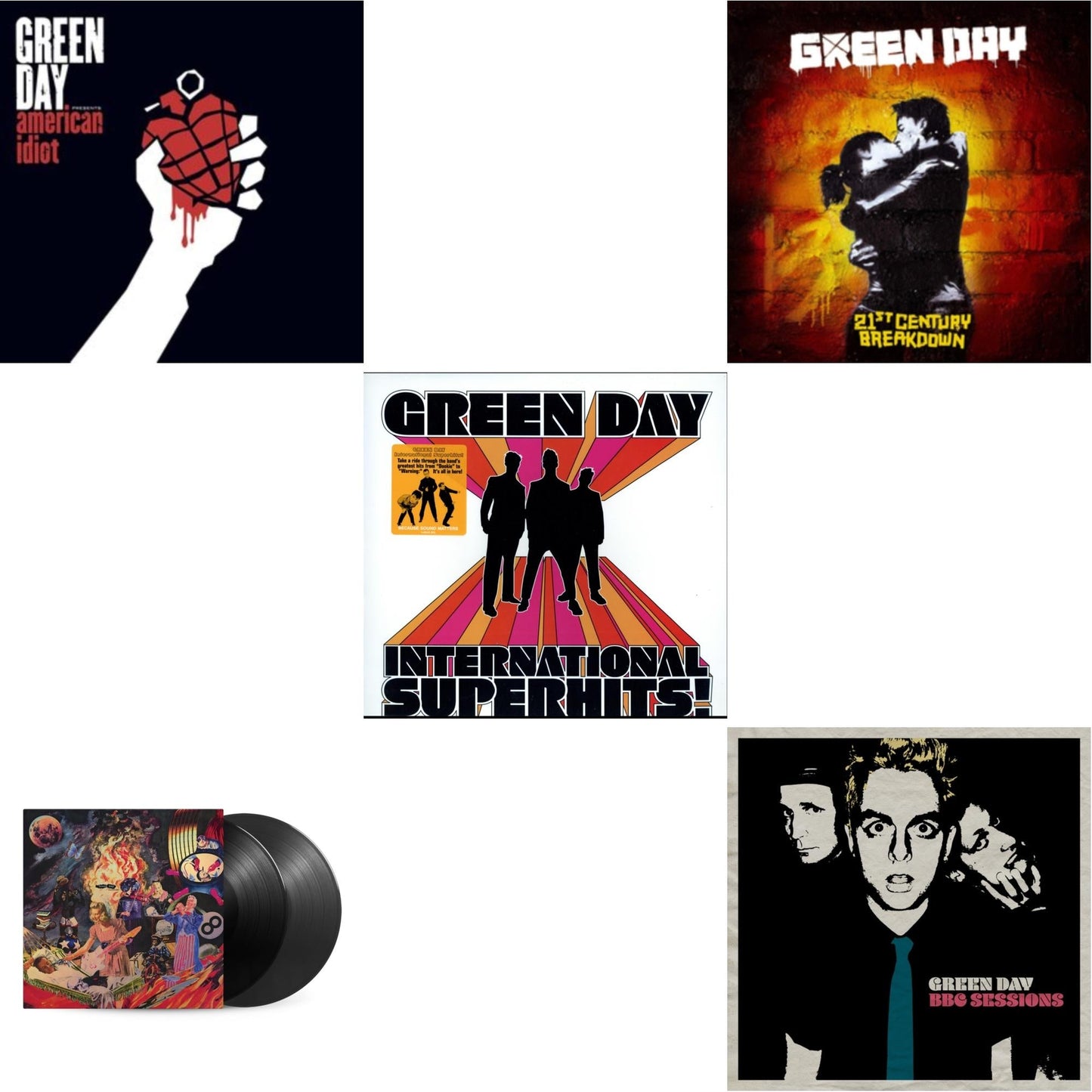International Superhits & Bbc Sessions (X) (2LP) & Insomniac (25Th Anniversary/2LP) & 21St Century Breakdown & American Idiot (W/Poster)