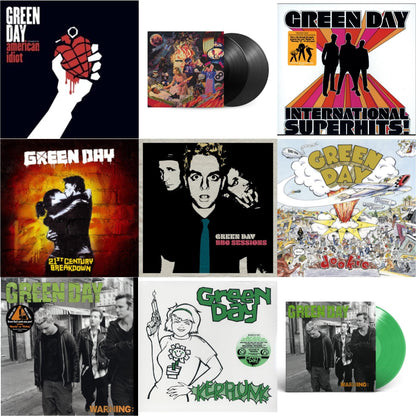 Warning & International Superhits & Warning (Fluorescent Green LP Vinyl) & Bbc Sessions (X) (2LP) & Insomniac (25Th Anniversary/2LP) & 21St Century Breakdown & American Idiot (W/Poster) & Kerplunk (120G/7Inch Single) & Dookie