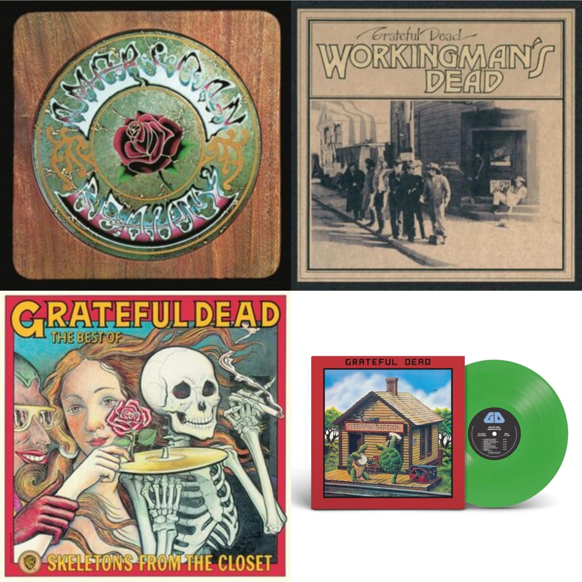 This is a 4 LP Vinyl SKU bundle.
1.This LP Vinyl is brand new.Format: LP VinylMusic Style: Folk RockThis item's title is: American BeautyArtist: Grateful DeadLabel: GRATEFUL DEAD PRODUCTIONBarcode: 603497847778Release Date: 11/13/2020
2.This LP Vinyl is brand new.