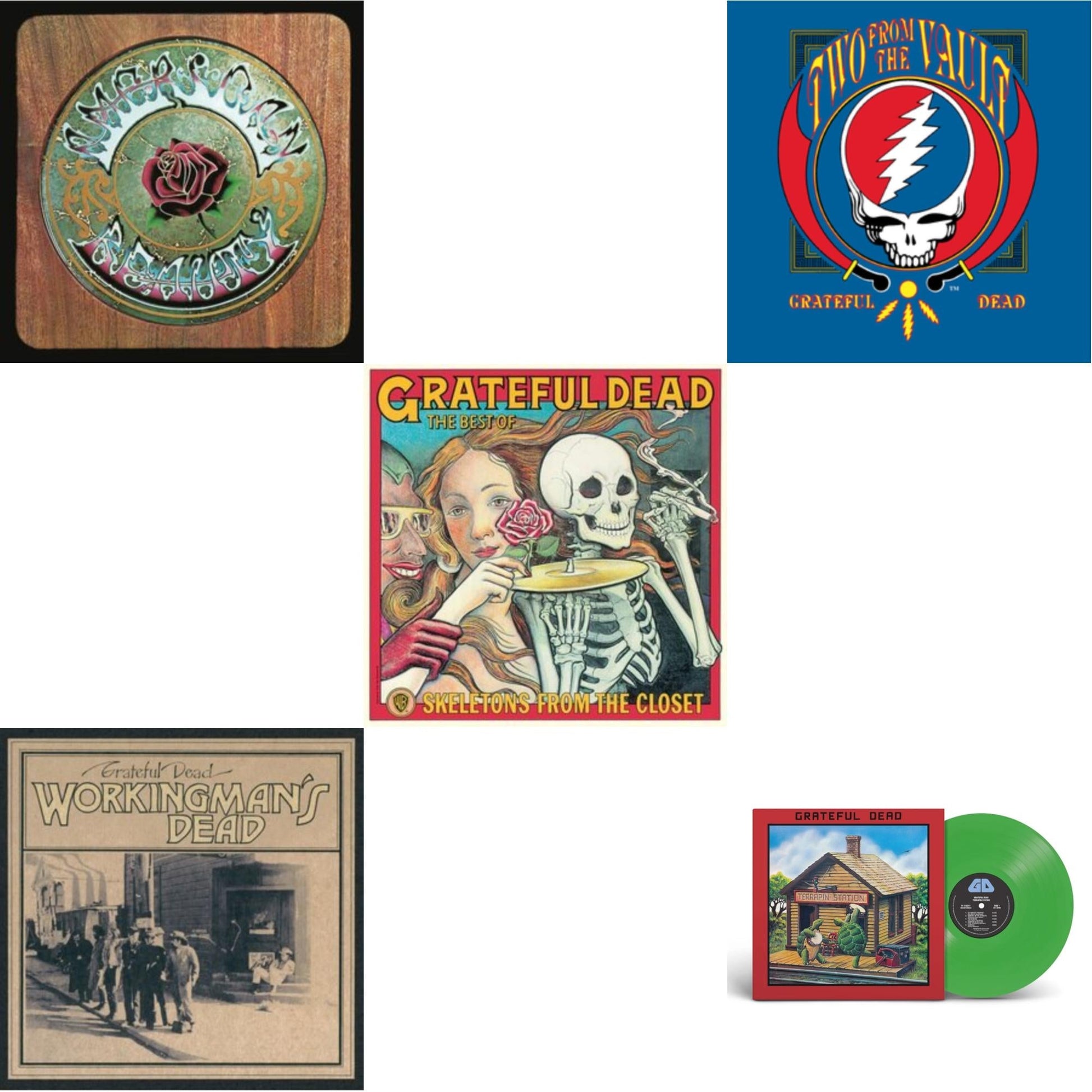 This is a 5 LP Vinyl SKU bundle.
1.This LP Vinyl is brand new.Format: LP VinylMusic Style: Folk RockThis item's title is: American BeautyArtist: Grateful DeadLabel: GRATEFUL DEAD PRODUCTIONBarcode: 603497847778Release Date: 11/13/2020
2.This LP Vinyl is brand new.