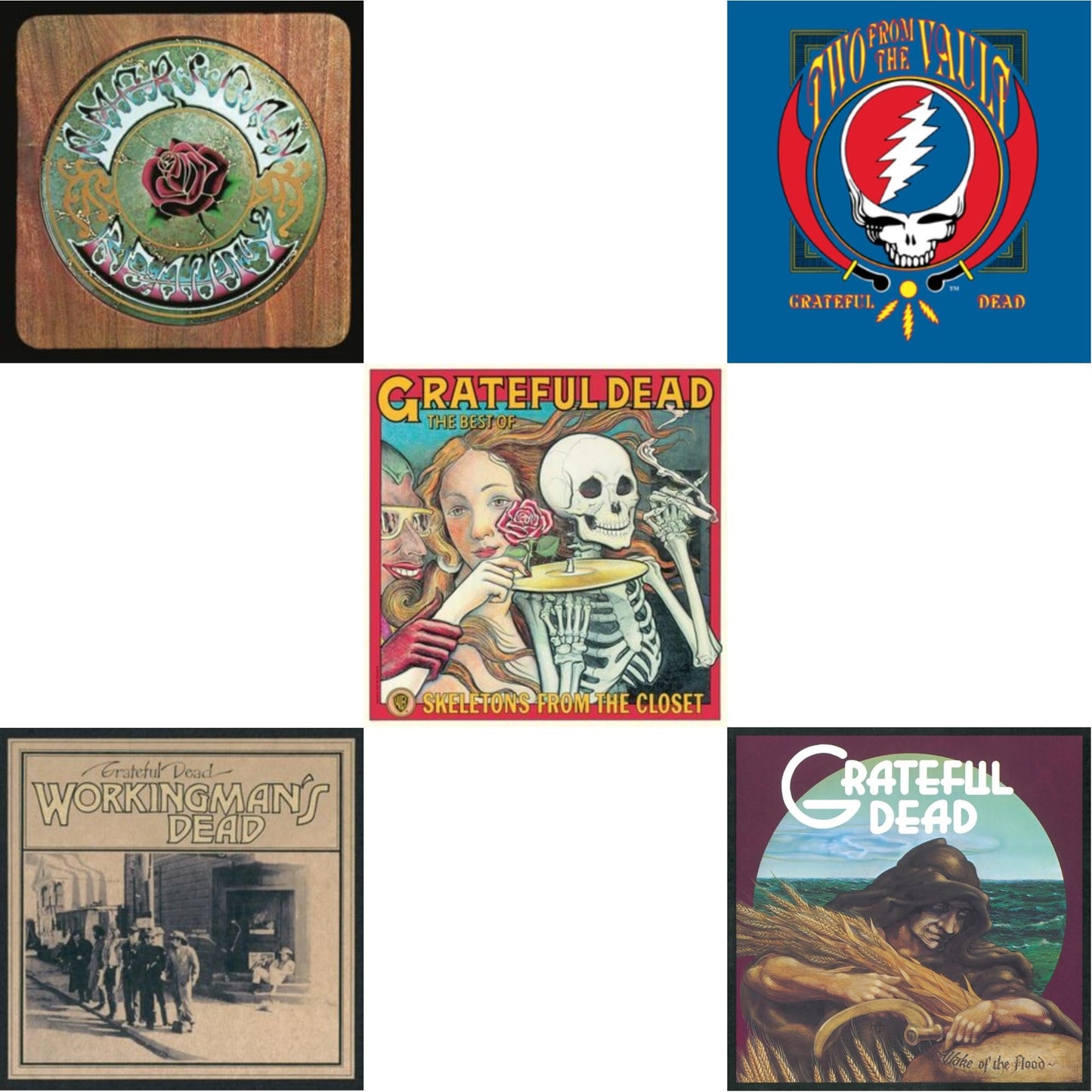 Wake Of The Flood (50Th Anniversary Remaster) & Workingman's Dead (180G) & American Beauty & Skeletons From The Closet: The Best Of Grateful Dead & Two From The Vault