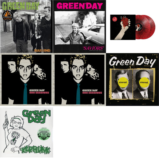 Warning & Saviors (Edition De Luxe/2LP/Hot Pink W/ White Splatter Vinyl) & American Idiot (2LP/Red & Black Splatter Vinyl) & Bbc Sessions (X) (2LP/Milky Clear Vinyl) (I) & Bbc Sessions (X) (2LP) & Nimrod & Kerplunk (120G/7Inch Single)