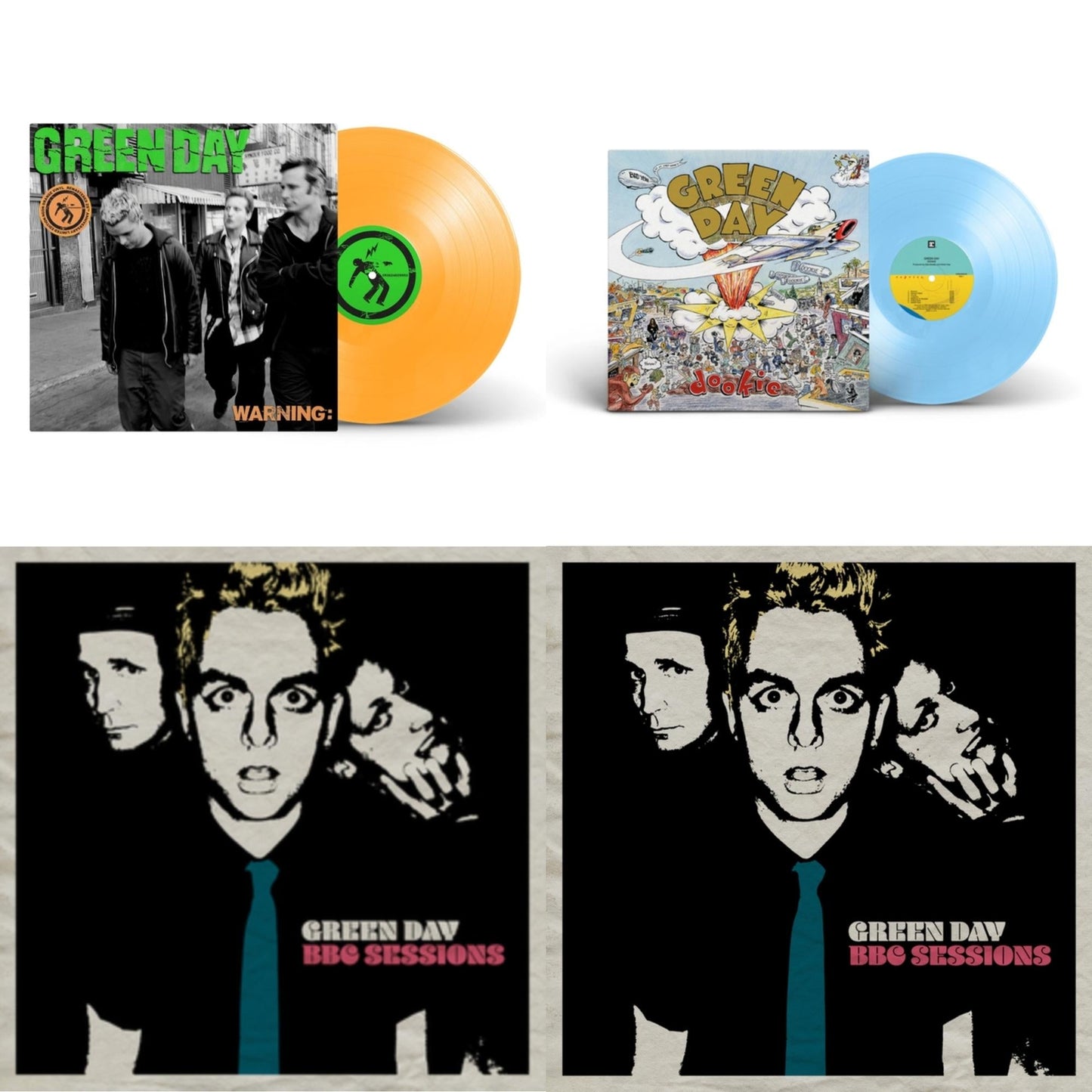 Warning (25Th Anniversary Deluxe Edition/Neon Orange LP Vinyl) & Dookie (X) (Baby Blue LP Vinyl) & Bbc Sessions (X) (2LP/Milky Clear Vinyl) (I) & Bbc Sessions (X) (2LP)