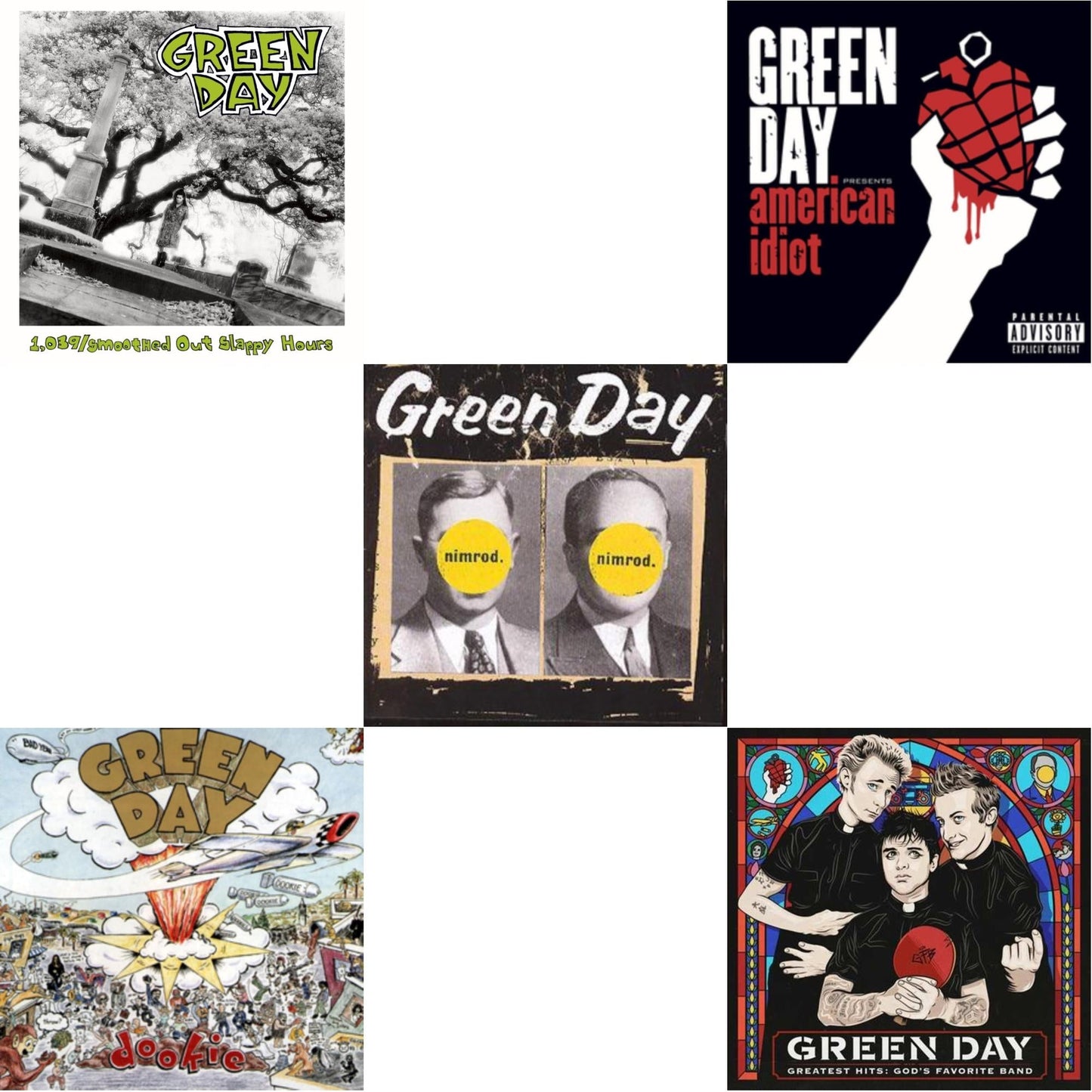 1,039 / Smoothed Out Slappy Hours & Dookie & Nimrod & American Idiot & Greatest Hits: God's Favorite
