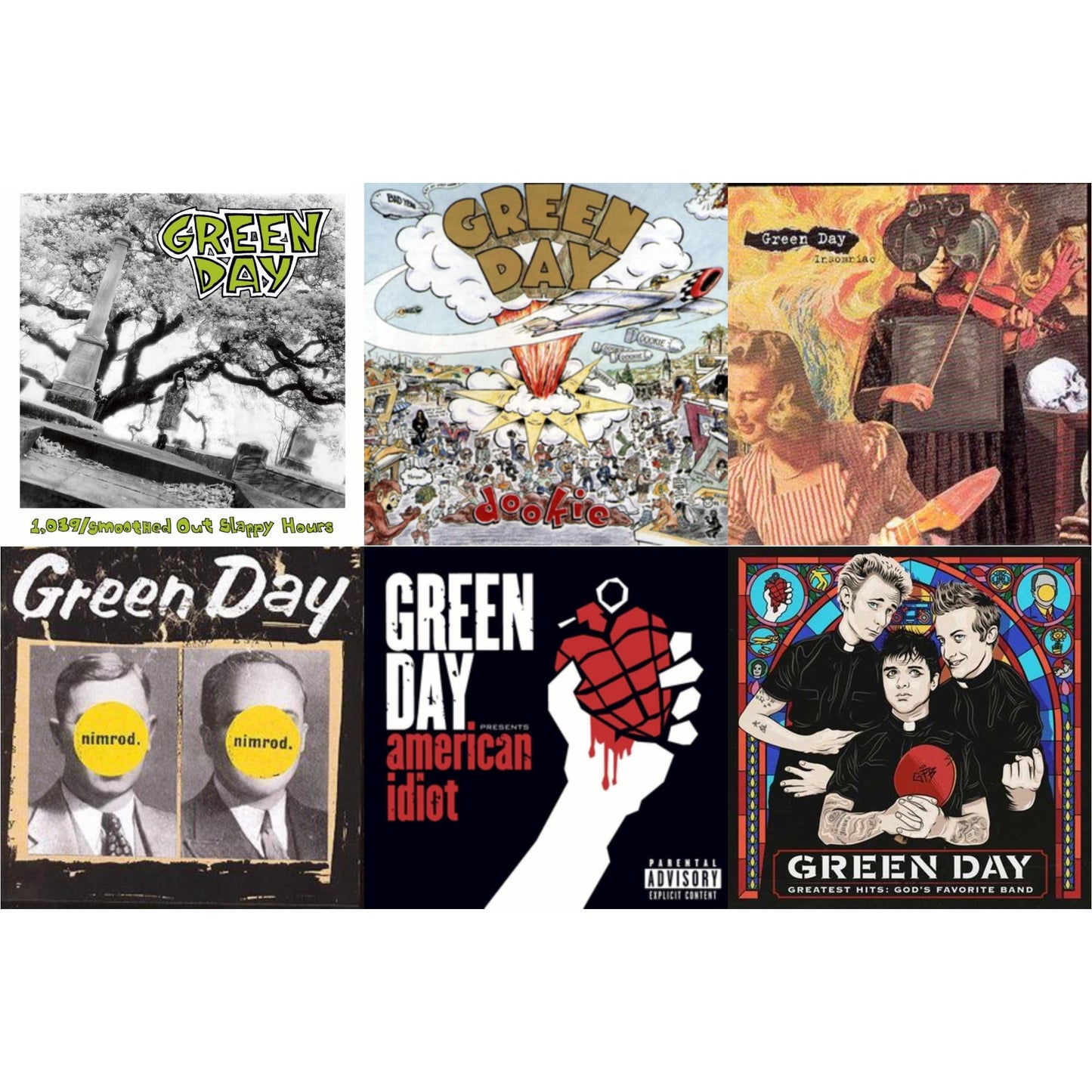 1,039 / Smoothed Out Slappy Hours & Dookie & Insomniac & Nimrod & American Idiot & Greatest Hits: God's Favorite