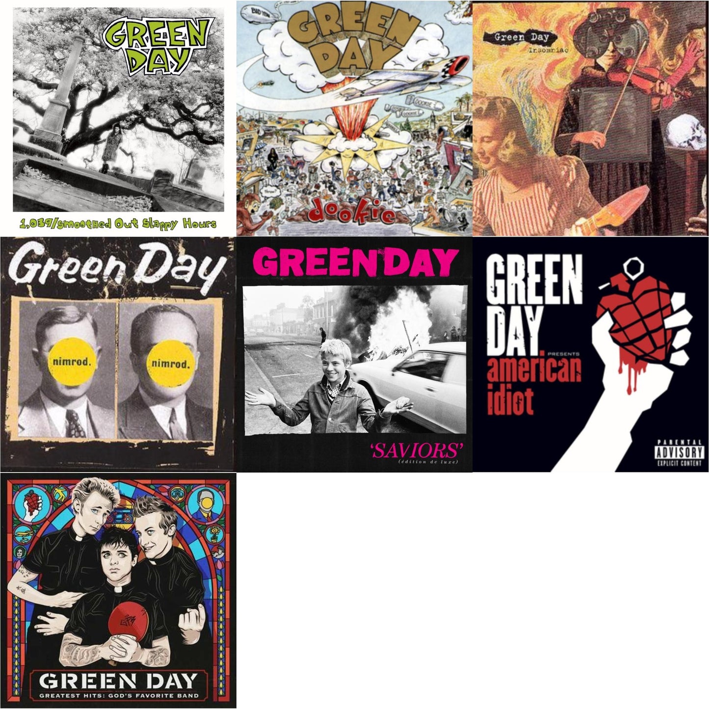 1,039 / Smoothed Out Slappy Hours & Dookie & Insomniac & Nimrod & Saviors (Edition De Luxe) & American Idiot & Greatest Hits: God's Favorite