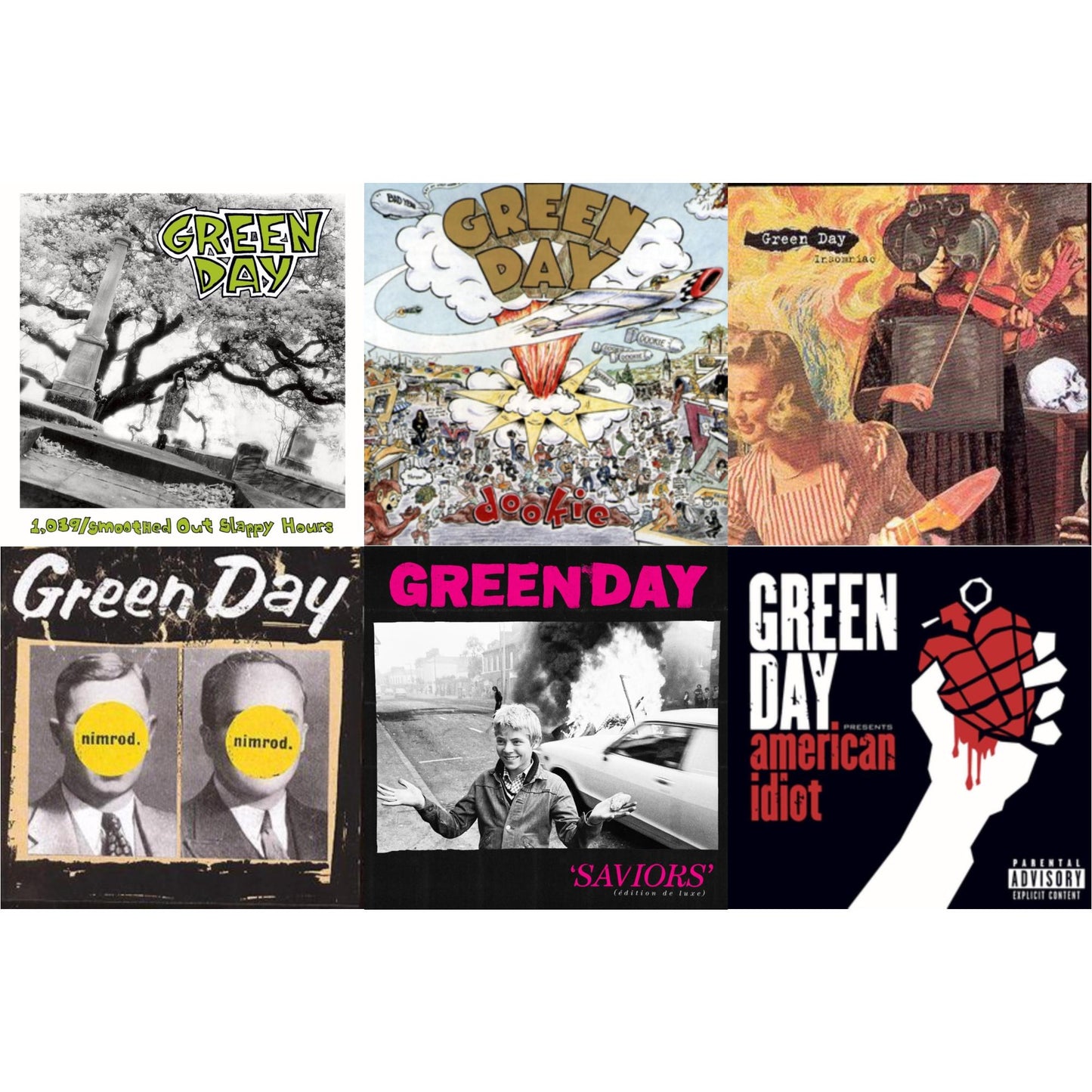 1,039 / Smoothed Out Slappy Hours & Dookie & Insomniac & Nimrod & Saviors (Edition De Luxe) & American Idiot