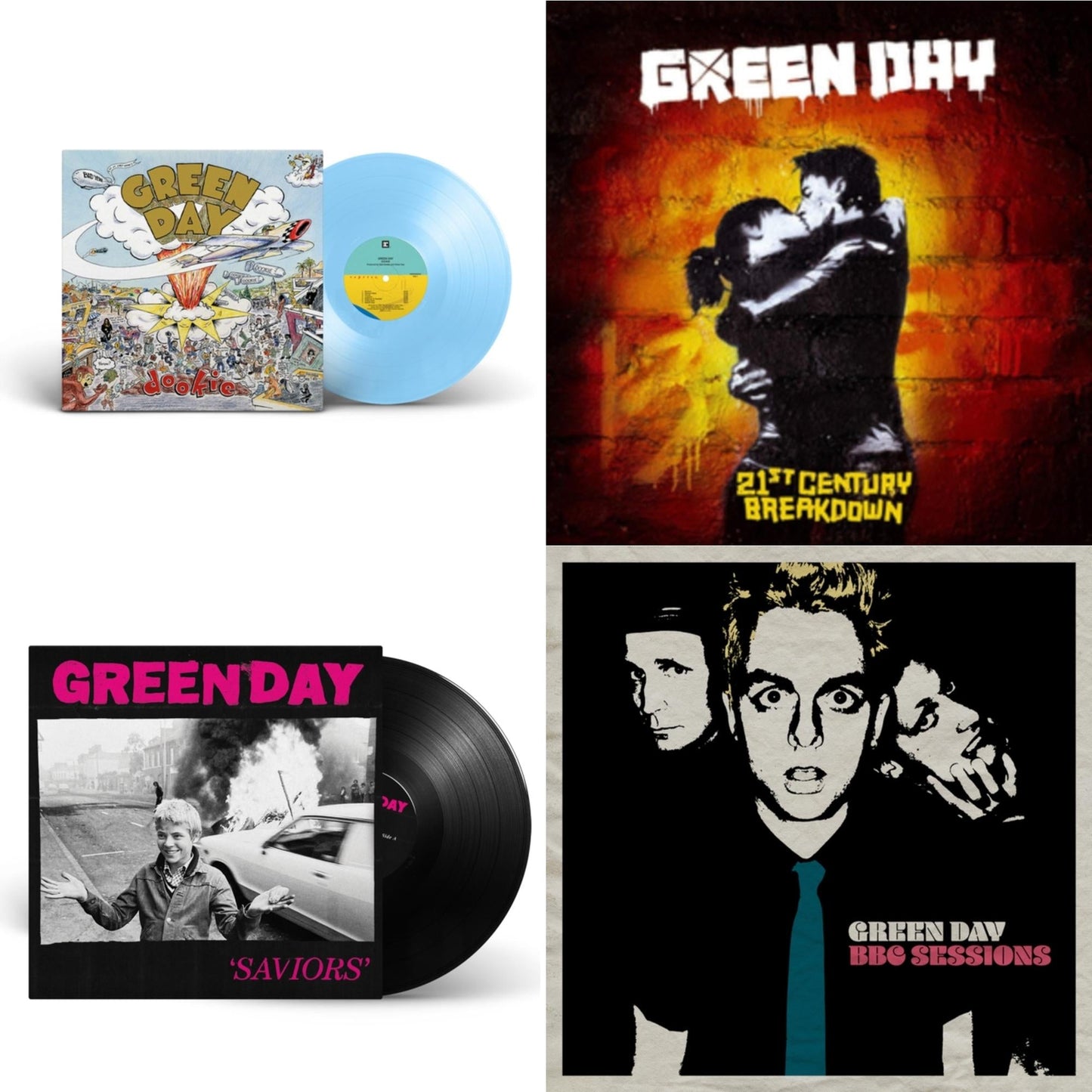Dookie (X) (Baby Blue LP Vinyl) & Saviors & Bbc Sessions (X) (2LP) & 21St Century Breakdown