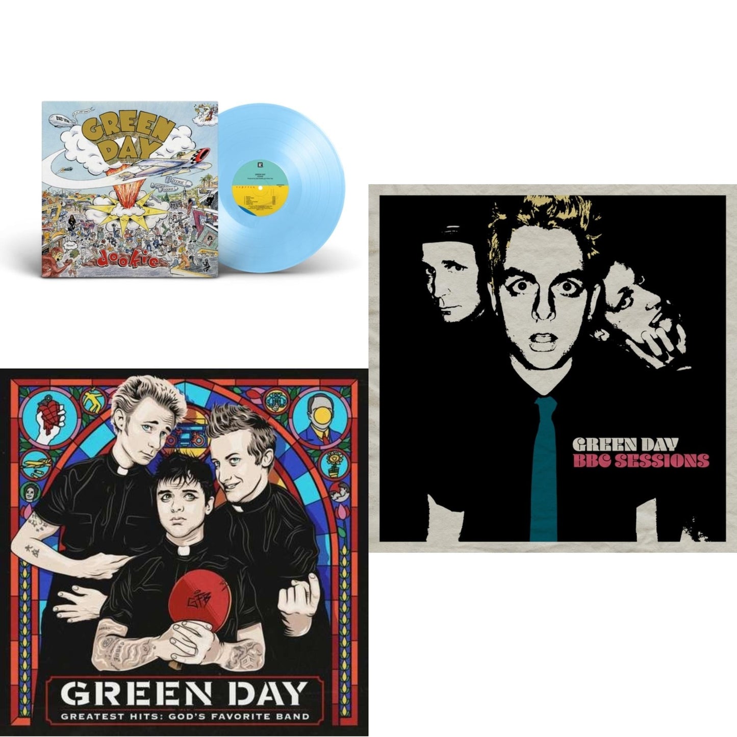 Dookie (X) (Baby Blue LP Vinyl) & Bbc Sessions (X) (2LP) & Greatest Hits: God's Favorite Band (X)