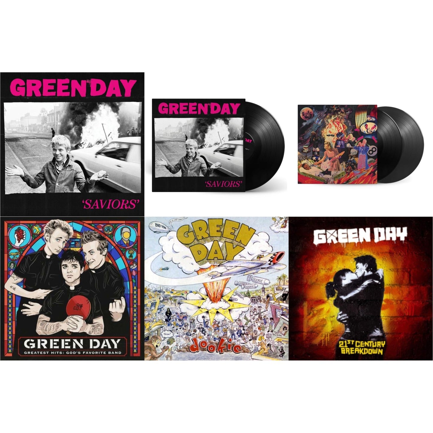 Saviors (180G/Deluxe LP Vinyl) & Saviors & Insomniac (25Th Anniversary/2LP) & Greatest Hits: God's Favorite Band (X) & Dookie (Picture Disc) & 21St Century Breakdown