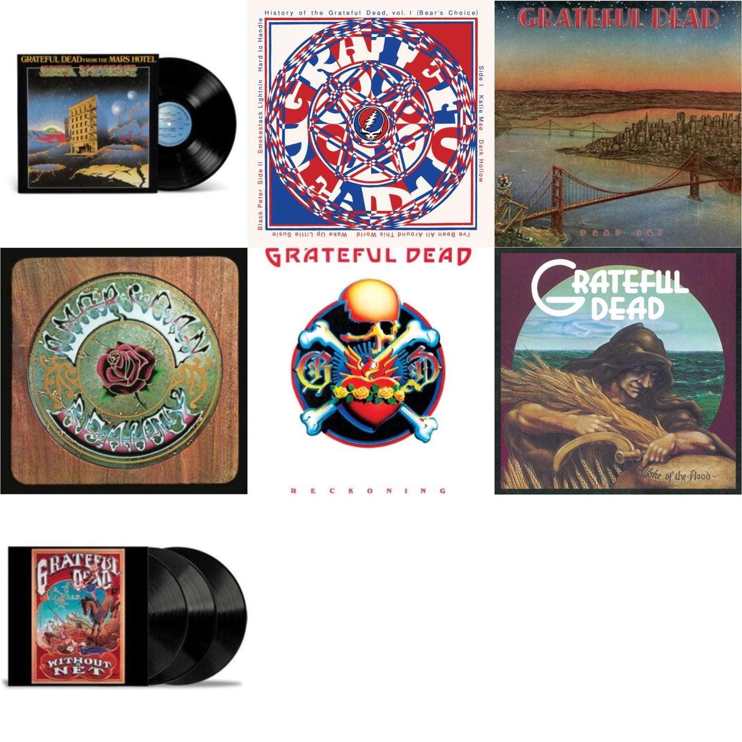 This is a 7 LP Vinyl SKU bundle.
1.This LP Vinyl is brand new.Format: LP VinylThis item's title is: From The Mars Hotel (50Th Anniversary/Remaster)Artist: Grateful DeadBarcode: 603497826445Release Date: 6/21/2024
2.This LP Vinyl is brand new.