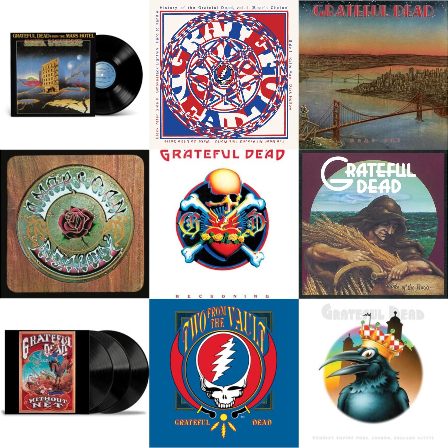 This is a 9 LP Vinyl SKU bundle.
1.This LP Vinyl is brand new.Format: LP VinylThis item's title is: From The Mars Hotel (50Th Anniversary/Remaster)Artist: Grateful DeadBarcode: 603497826445Release Date: 6/21/2024
2.This LP Vinyl is brand new.