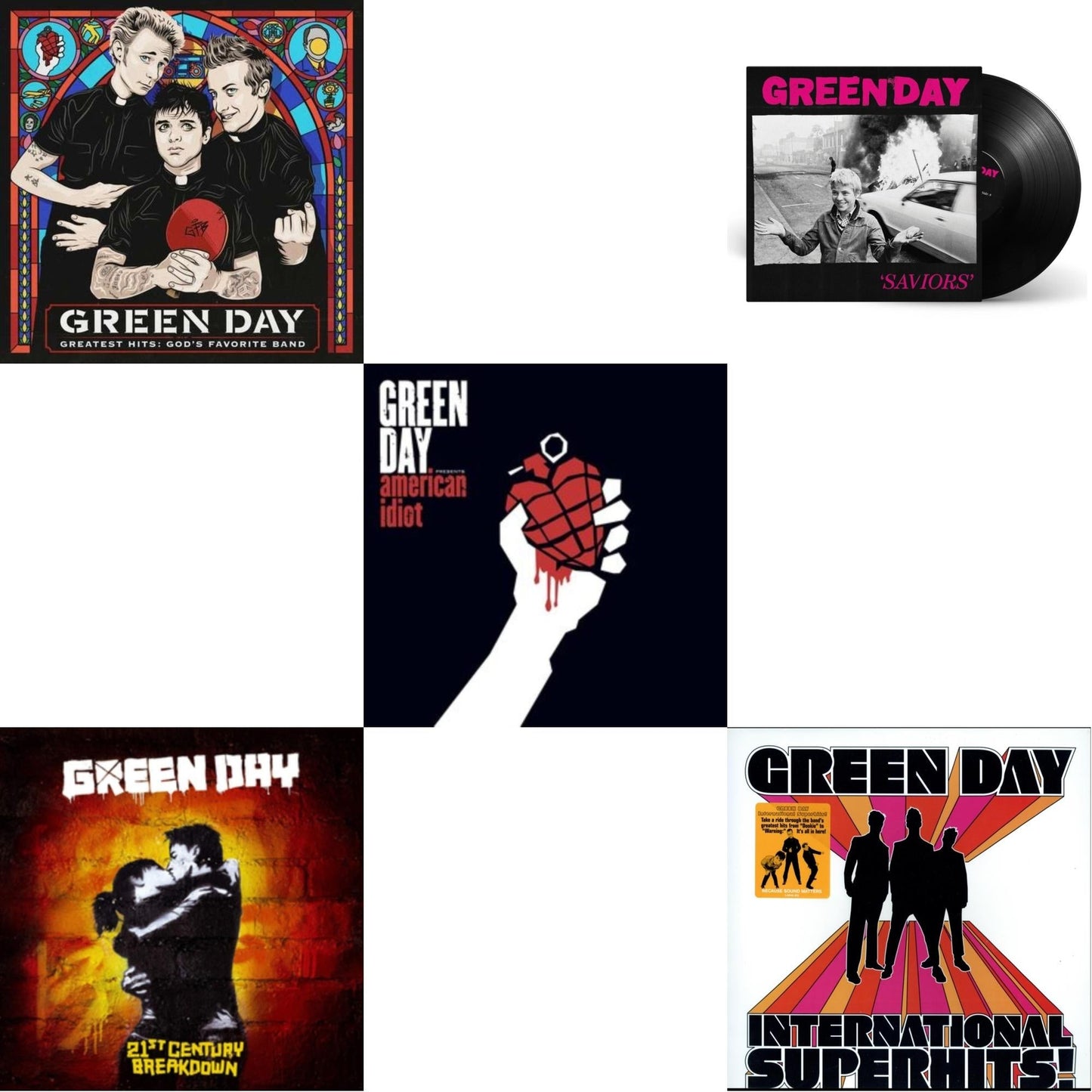 International Superhits & Saviors & Greatest Hits: God's Favorite Band (X) & 21St Century Breakdown & American Idiot (W/Poster)
