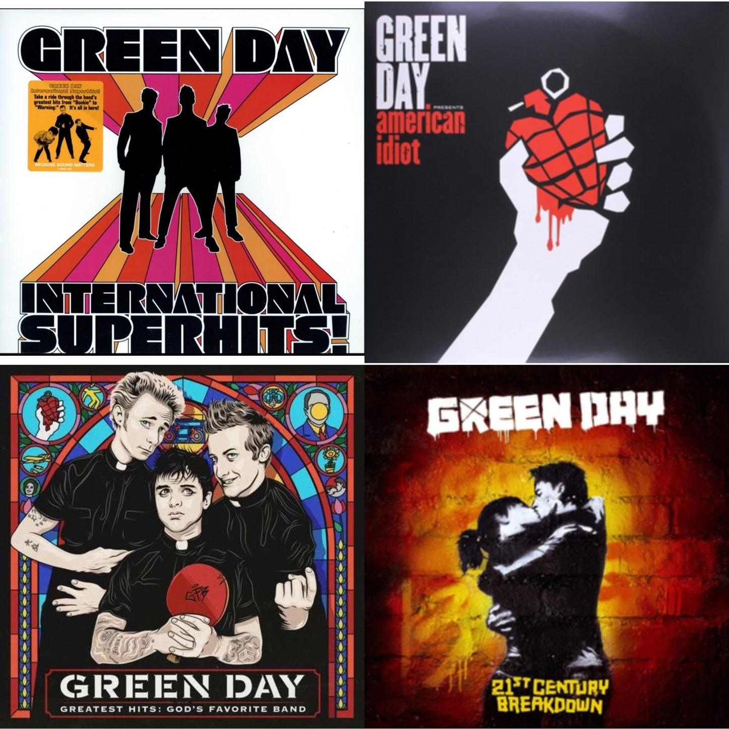 International Superhits & American Idiot & Greatest Hits: God's Favorite Band (X) & 21St Century Breakdown