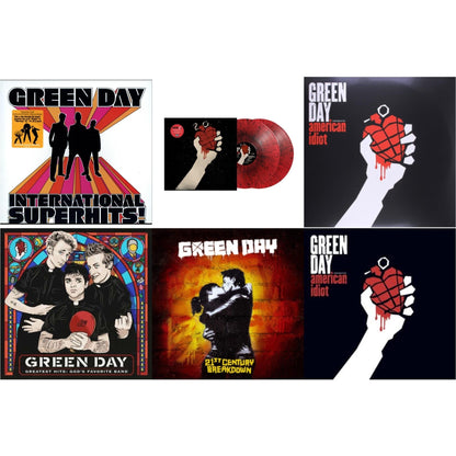 International Superhits & American Idiot (2LP/Red & Black Splatter Vinyl) & American Idiot & Greatest Hits: God's Favorite Band (X) & 21St Century Breakdown & American Idiot (W/Poster)