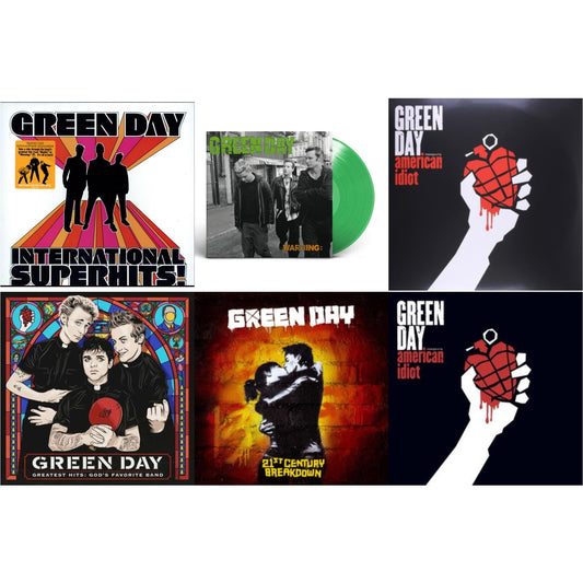 International Superhits & Warning (Fluorescent Green LP Vinyl) & American Idiot & Greatest Hits: God's Favorite Band (X) & 21St Century Breakdown & American Idiot (W/Poster)