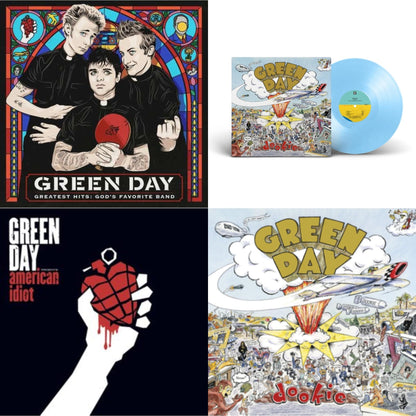 Dookie (X) (Baby Blue LP Vinyl) & Greatest Hits: God's Favorite Band (X) & American Idiot (W/Poster) & Dookie