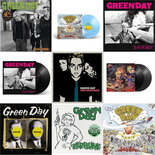 Warning & Dookie (X) (Baby Blue LP Vinyl) & Saviors (180G/Deluxe LP Vinyl) & Saviors & Bbc Sessions (X) (2LP) & Insomniac (25Th Anniversary/2LP) & Nimrod & Kerplunk (120G/7Inch Single) & Dookie