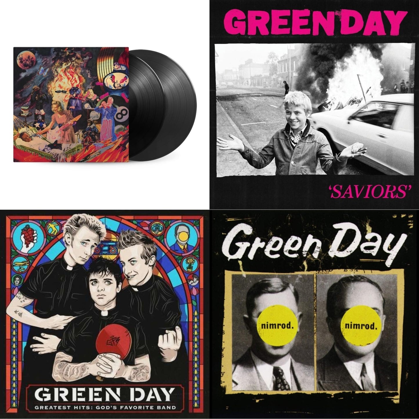 Saviors (180G/Deluxe LP Vinyl) & Insomniac (25Th Anniversary/2LP) & Nimrod & Greatest Hits: God's Favorite Band (X)